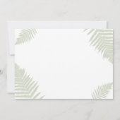 Elegante varenbladeren PROEFHuwelijksdiner uitnodi Kaart (Achterkant)