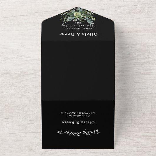 Élégante végétation eucalyptus INVITATIONS DE MARI (Dehors)