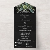 Élégante végétation eucalyptus INVITATIONS DE MARI (À l'intérieur)