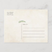 Élégante végétation rustique, carte de sauvegarde  (Dos)