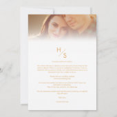 Elegante Vellum Overlay Bruiloft 2 Foto's (Achterkant)