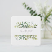 Élégante Verdure Économisez Le Faire-part de maria (Debout devant)