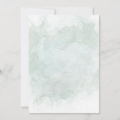 Elégante verdure Eucalyptus Sages Invitation (Dos)