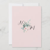 Elégante verdure Faire-part de mariage Eucalyptus (Dos)