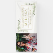 Élégante verdure Gold Photo Bannière (Vertical)