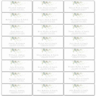 Élégante verdure Moderne Nom d'hôte Étiquette de a