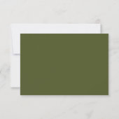 Elégante verdure RSVP - Vert Olive foncé (Dos)