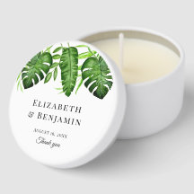 Élégante verdure tropicale pour mariage personnali