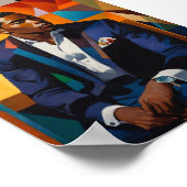 Elegante verfijnde Harlem Renaissance Poster (Hoek)