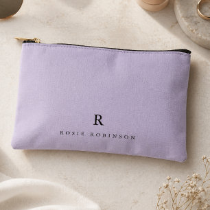 Elegante verfijnde klassieke monogram lila etui
