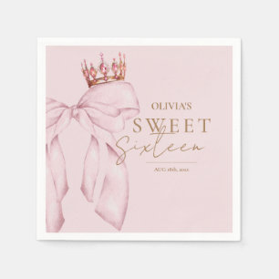 Elegante verjaardag Sweet Sixteen Servet