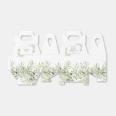 Elegante verjaardags groene bladeren favor box bedankdoosjes (Uitgevouwen)
