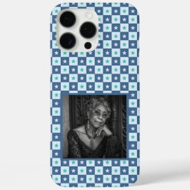 Elegante verjaardagscadeau-ideeën geruite vierkant iPhone 16 pro max hoesje