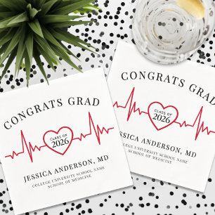 Elegante Verpleegster Dokter Medisch Servet