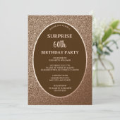 Elegante verrassing 60e verjaardag digitaal of pap kaart (Staand voorkant)