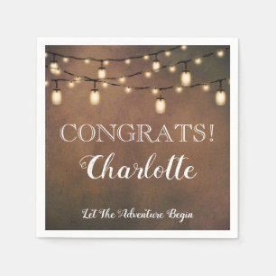 Elegante verrassing pensioen partij servetten