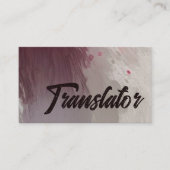 Elegante Vertaler Visitekaartje (Voorkant)