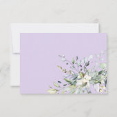 Elégante verte Eucalyptus Mariage carte RSVP (Dos)
