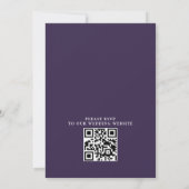Elegante Verwarde Lantaarns Budget QR Code Bruilof Kaart (Achterkant)