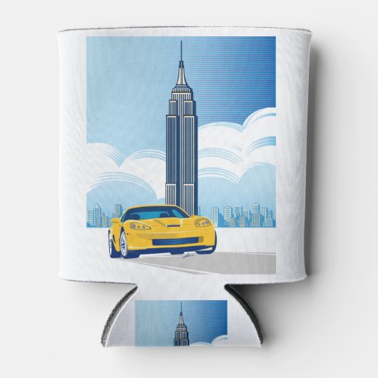 ELEGANTE VETTE AUTO KUNST BLIKJESKOELER (Voorkant)