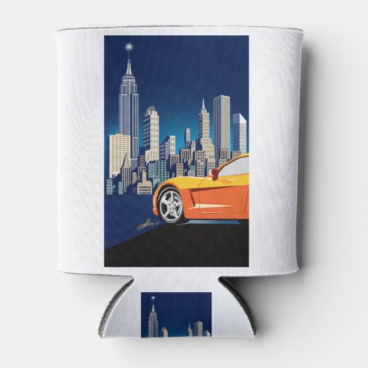 ELEGANTE VETTE AUTO KUNST BLIKJESKOELER (Voorkant)