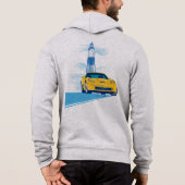 ELEGANTE VETTE AUTO KUNST HOODIE (Achterkant)