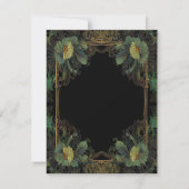 Elegante Victoriaans botanische Bedankkaart (Achterkant)