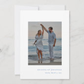 Elegante Victoriaans foto bruiloft Bewaar de datum Save The Date (Achterkant)