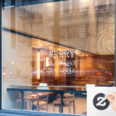 Elegante, , Victoriaans kerst Raamsticker (Cafe Raam)