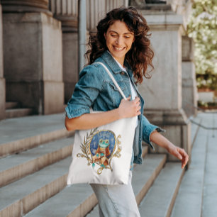 Elegante Victoriaans kikker Tote Bag