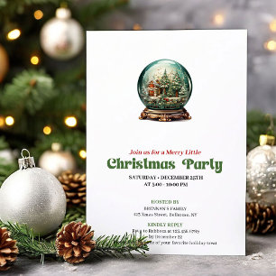 Elegante Victoriaanse Kerstbal Gathering Kaart