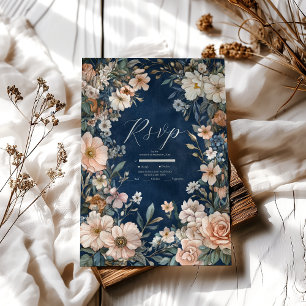 Elegante Victoriaanse Koninklijke Elegantie Bruilo RSVP Kaartje