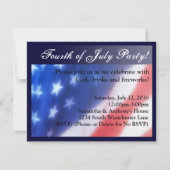 Elegante Vierde van Juli Viering Uitnodiging (Voorkant)