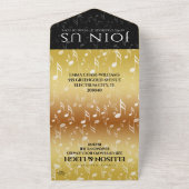 Elegante viering van 27 jaar huwelijksjubileum all in one uitnodiging (Buitenkant)