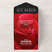 Elegante viering van 36 jaar huwelijksjubileum all in one uitnodiging (Buitenkant)