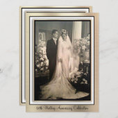 Elegante viering van 60-jarig jubileum kaart (Voorkant / Achterkant)