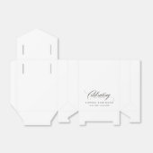 Elegante viering van het leven begrafenis zwart wi bedankdoosjes (Uitgevouwen)