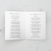 Elegante Viering van het Leven Foto Begrafenis Gev Programma (Binnen)