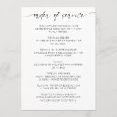 Elegante viering van het leven Orde van Service Programma (Achterkant)