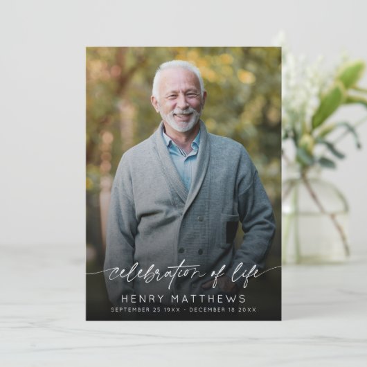 Elegante viering van het leven Orde van Service Programma (Staand voorkant)