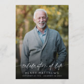 Elegante viering van het leven Orde van Service Programma (Voorkant)