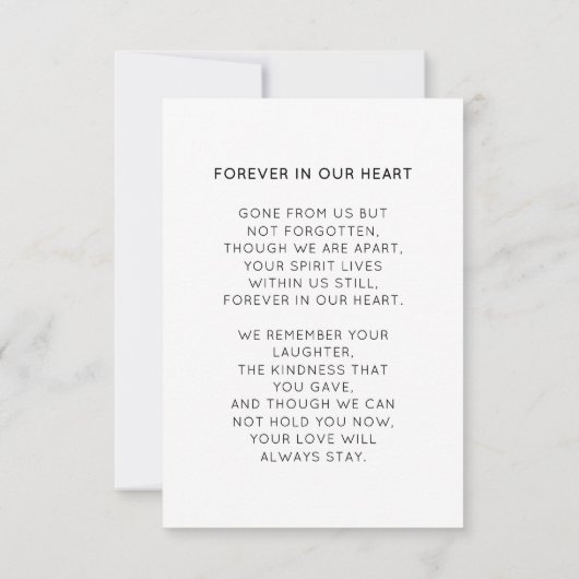 Elegante viering van het leven script foto begrafe (Achterkant)