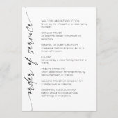 Elegante viering van het leven script foto begrafe programma (Achterkant)