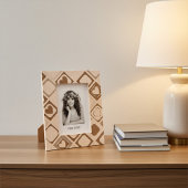 Elegante vierkanten van hart gegraveerd Afbeelding