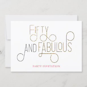 Elegante vijftig en fantastische ornamentele typog kaart