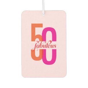 Elegante Vijftig & Fabulous 50ste Verjaardag Luchtverfrisser