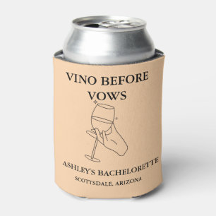 Elegante Vino Voor De Geloften Bachelorette Party Blikjeskoeler