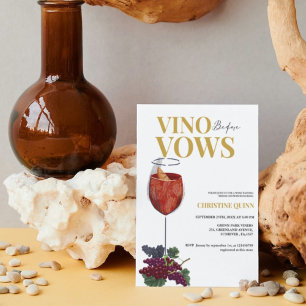Elegante Vino voor de geloften Vrijgezellenfeest Kaart