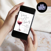 Elegante Vino voor geloften Bachelorette Weekend Kaart