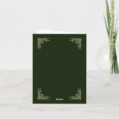 Elegante Vintage 2 dankt u voor Schenking Bedankkaart (Achterkant)